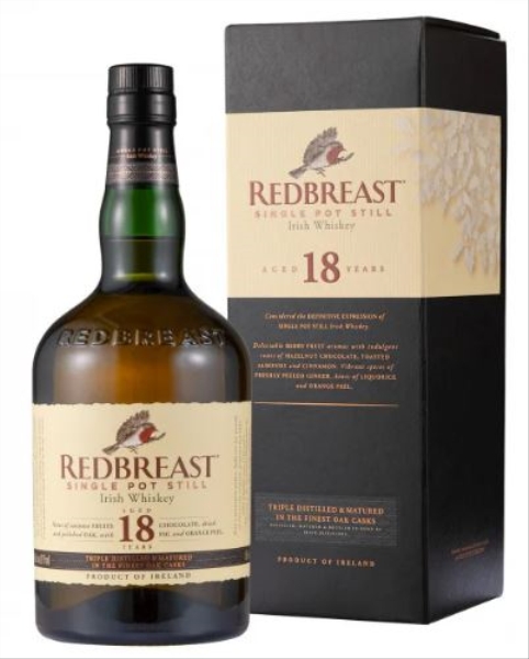 Image sur Redbreast 18 Years Pot Still Single Malt 46° 0.7L